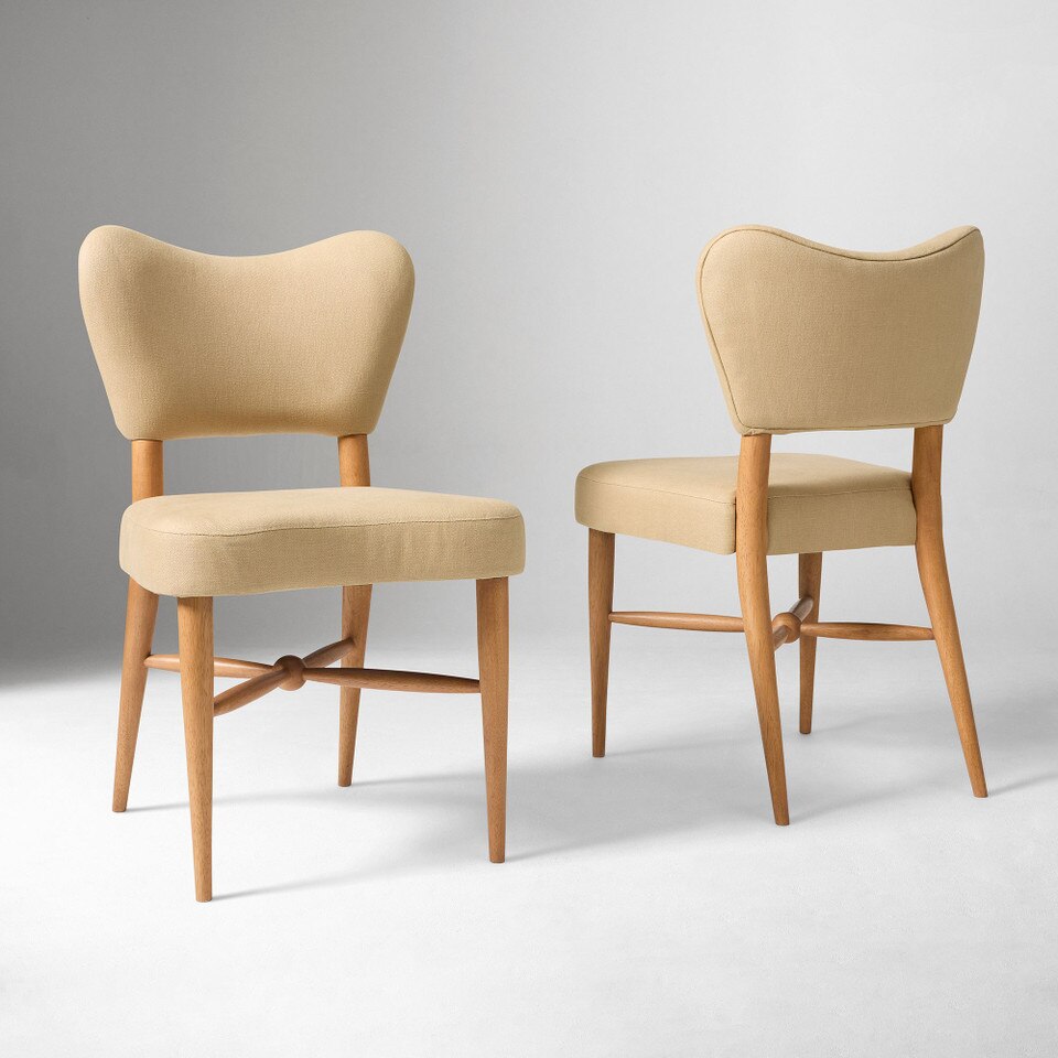 Pierce & Ward Curved Back Dining Chair West Elm UK — free download